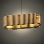 Linar wooden chandelier by Aranel Gallery
