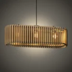 Linar wooden chandelier by Aranel Gallery