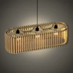 Linar wooden chandelier by Aranel Gallery