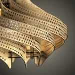 Ondina wooden chandelier by Aranel Gallery