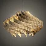 Ondina wooden chandelier by Aranel Gallery